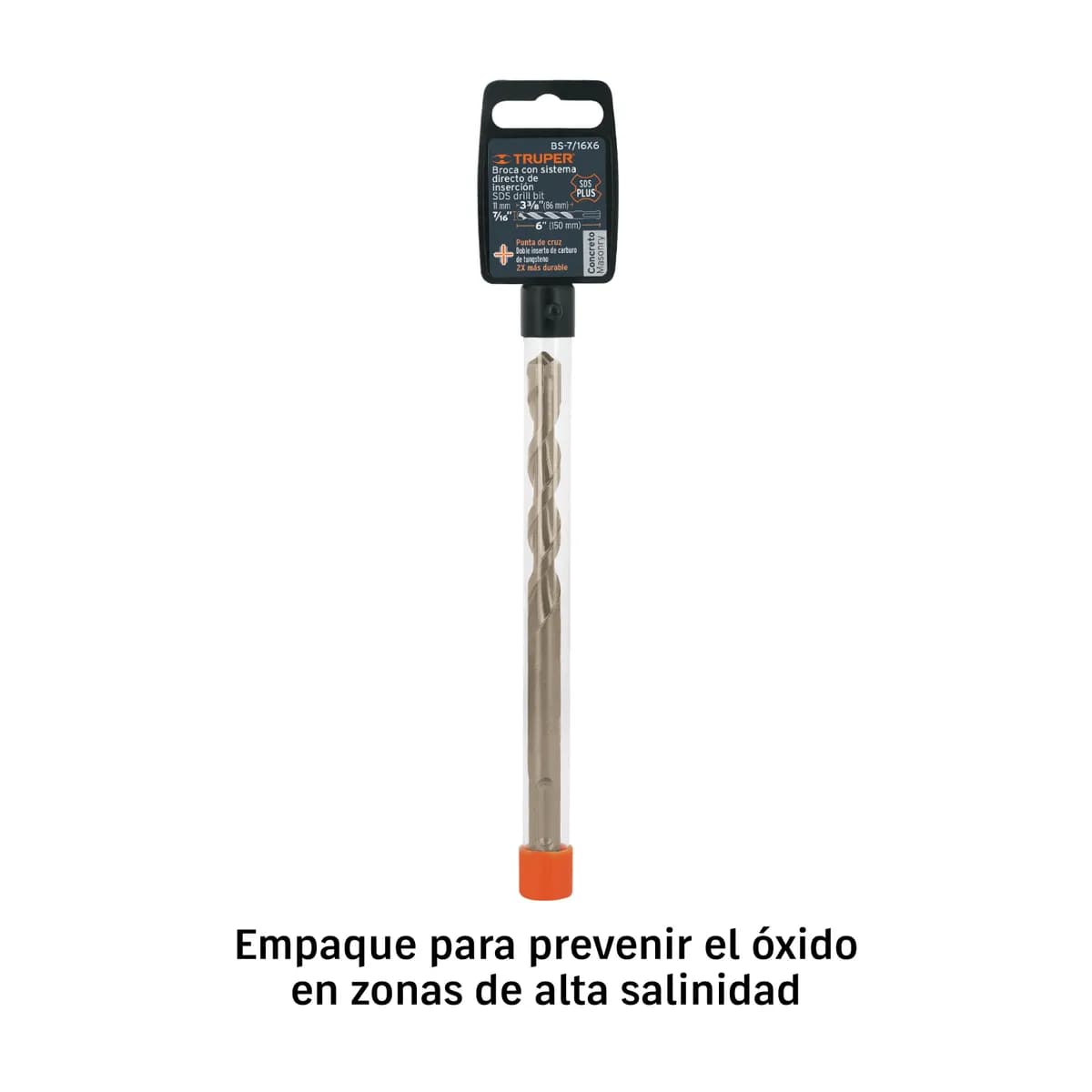Broca SDS Plus 7/16" x 6" Truper - 11278