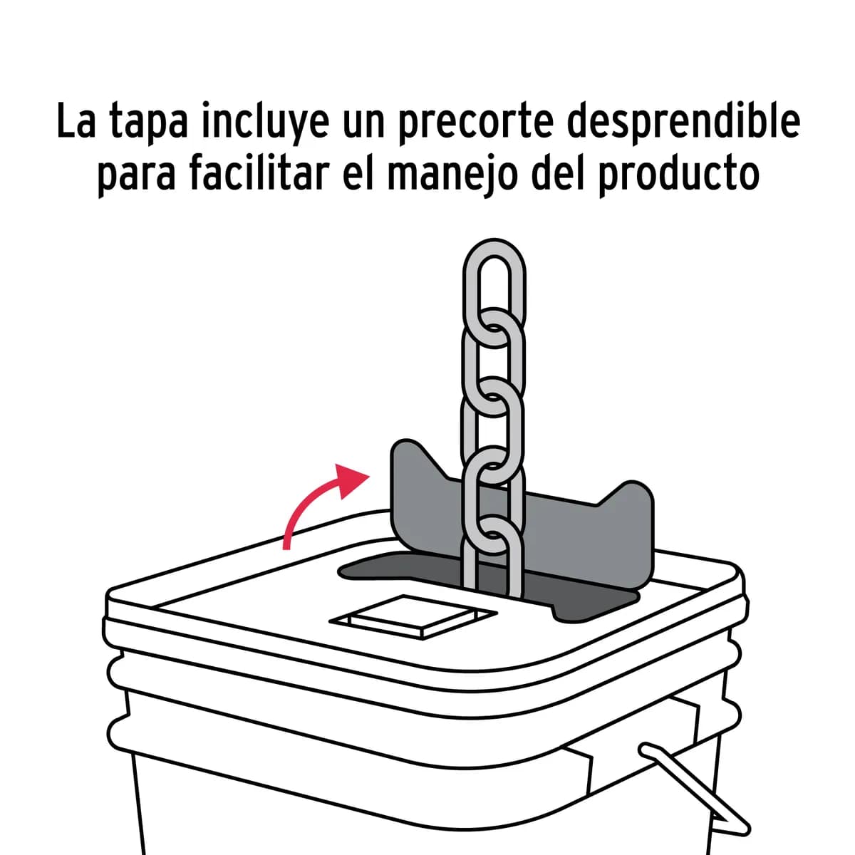 Cubeta con 10 m de Cadena Galvanizada 3/8" G30 Fiero - 44273