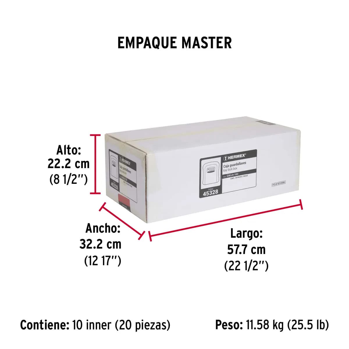 Caja de Combinación Guardallaves 12 cm Truper - 45328