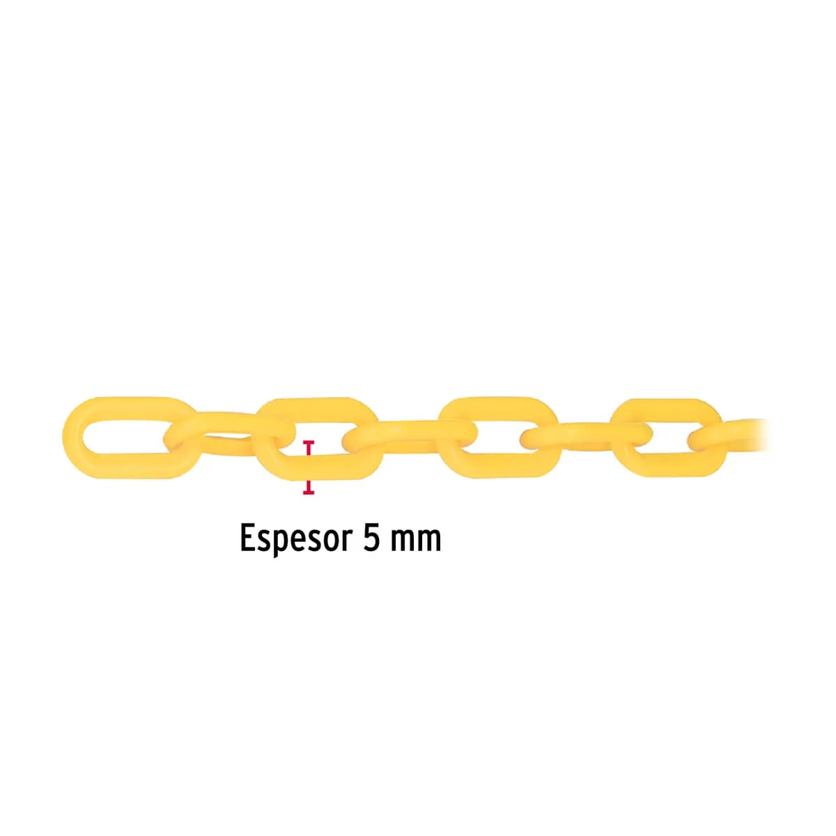 Carrete de Cadena 3/16" 5 mm 25 m Amarillo Fiero - 44172