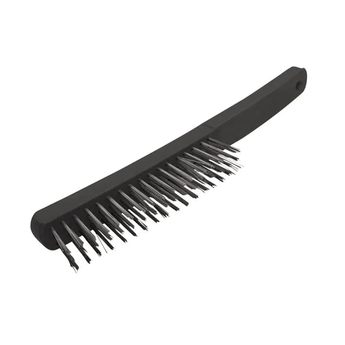 Cepillo de Alambre con Mango 3 x 17 Hileras AKSI - 109802
