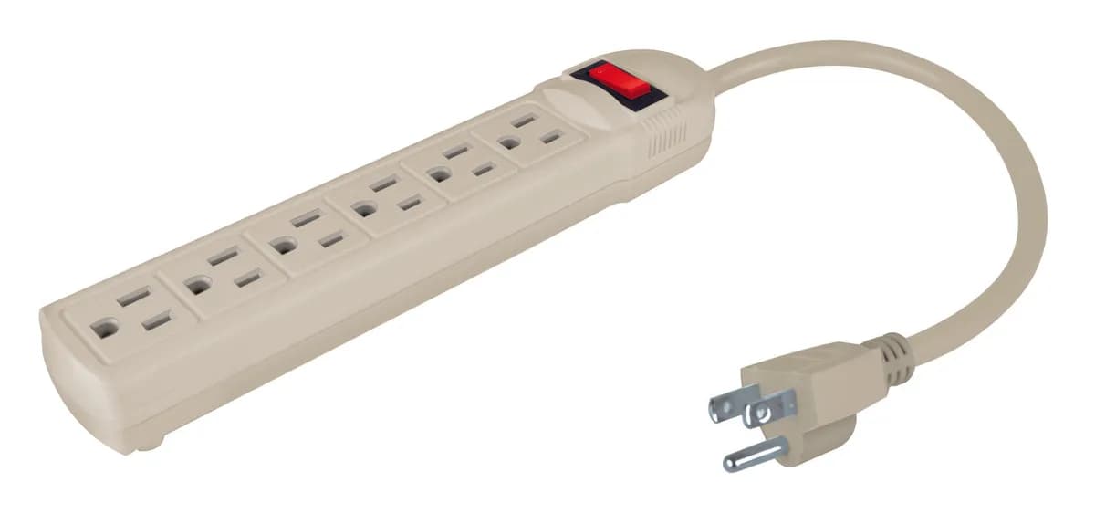Barra Multicontacto de 6 Entradas 20 cm Calibre 16AWG AKSI - 118906