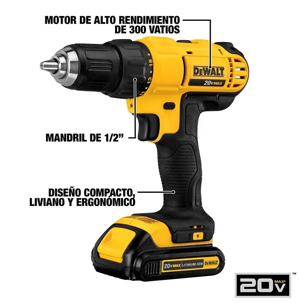 Juego de Rotomartillo y Atornillador DeWalt - DW-DCK2490D2