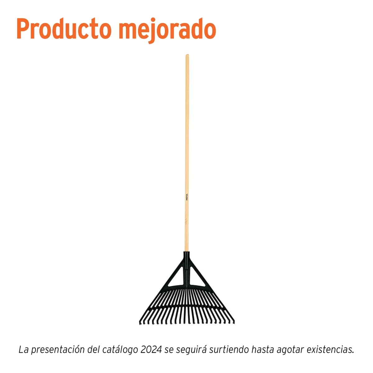 Escoba Plástica para Jardín 22 Dientes con Mango de 48" Pretul - 21430