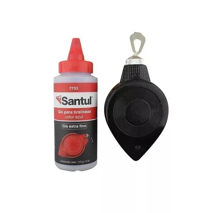 Juego de 2 Piezas Tiralíneas Metálico 30 m con Gis Santul - 7733