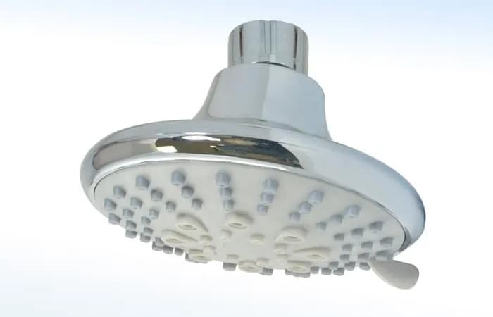 Regadera Asia Redonda 4" con 5 Tipos de Chorro Rugo - 44AB