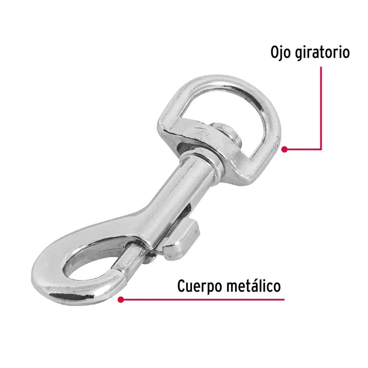 Bandola de Zinc Giratoria 7/16" Fiero - 44029