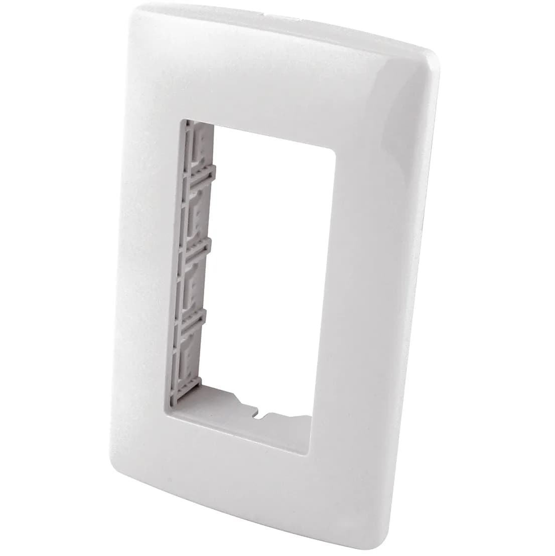 Placa de ABS para Contacto Dúplex Blanca AKSI - 118309
