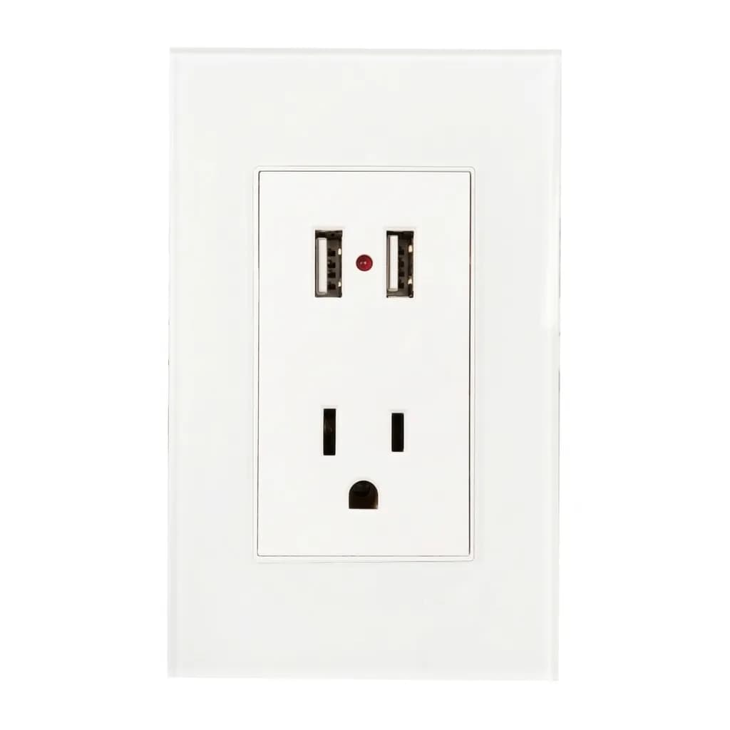 Contacto y 2 Entradas USB c/Placa Argos