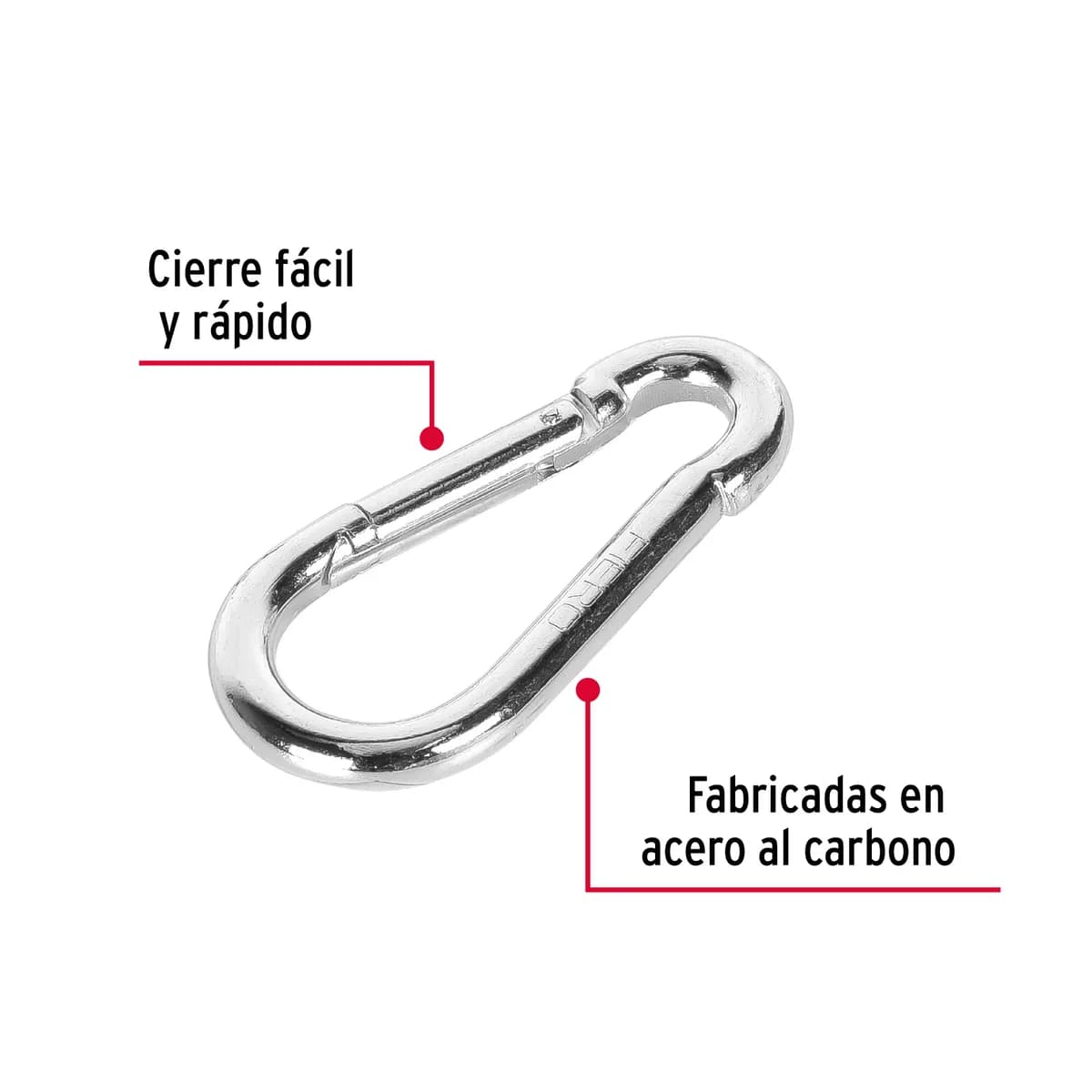 Bandola Mosquetón de Acero 5/16" Fiero - 44039