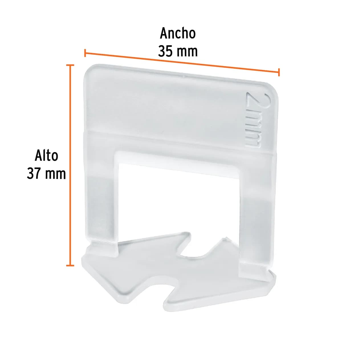 Bolsa con 100 Anclas de 2 mm Truper - 100517