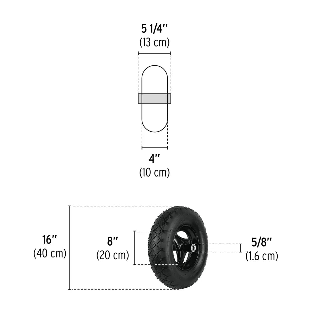 Llanta Completa Neumática 16" Pretul - 20583