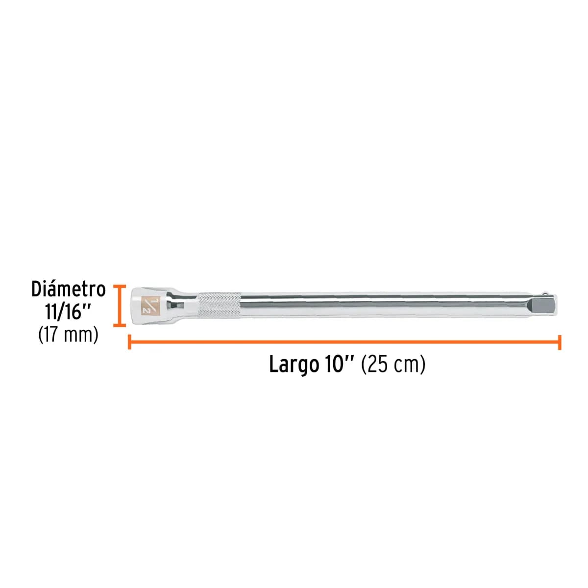 Extensión 1/2" x 10" para Matraca E-5463 Truper - 13418