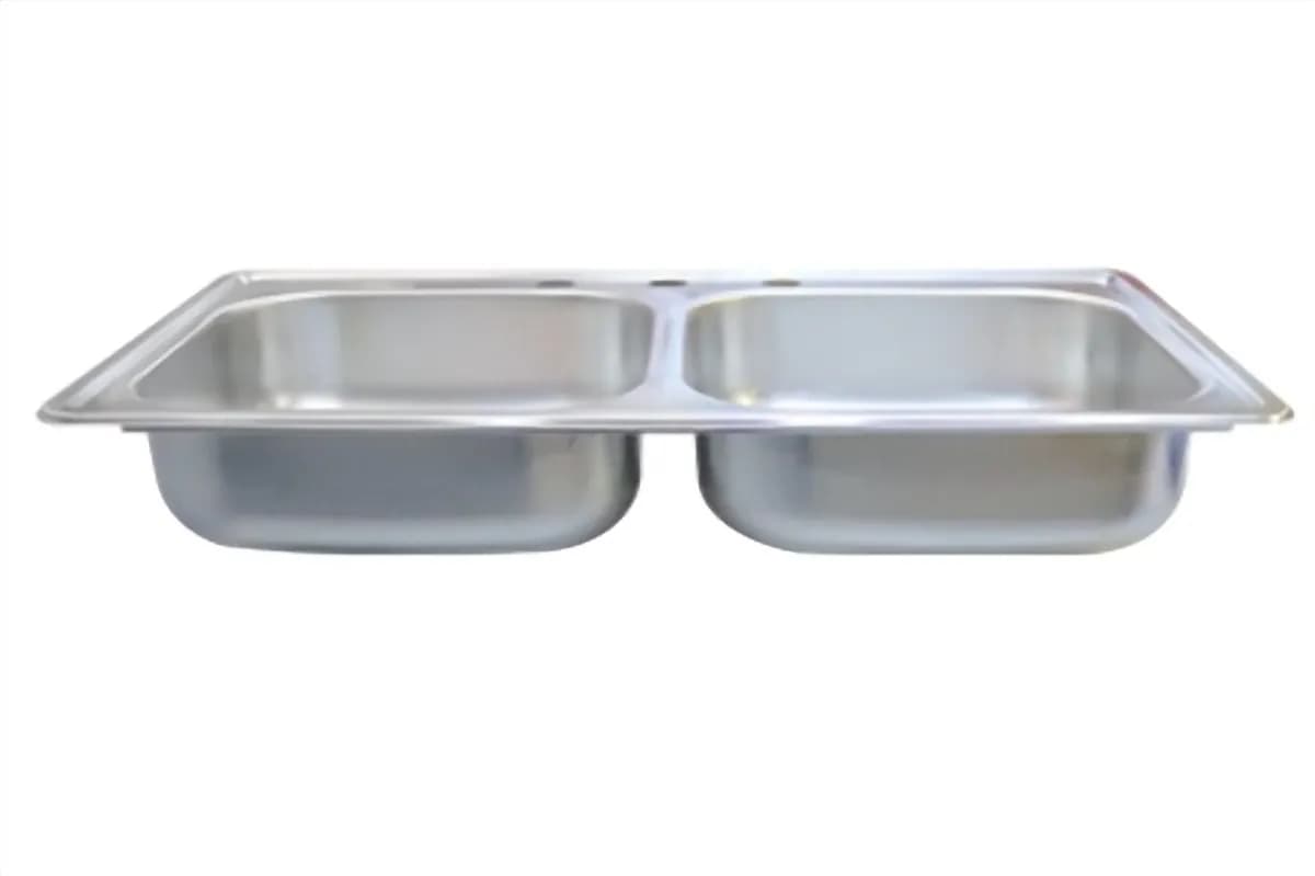 Tarja Doble de Acero Inoxidable Calibre 22 84x84 cm MEER - TD8448