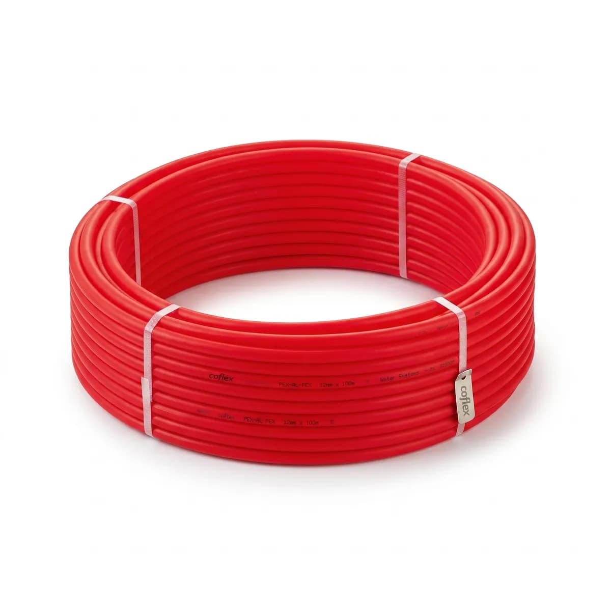 Tubería PEX Roja COFLEX 1/2" Rollo 30 m para Agua Caliente y Fría