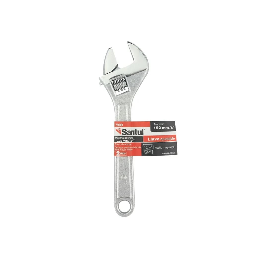 Llave Perico 3/4" x 6" Cromada Santul - 7909