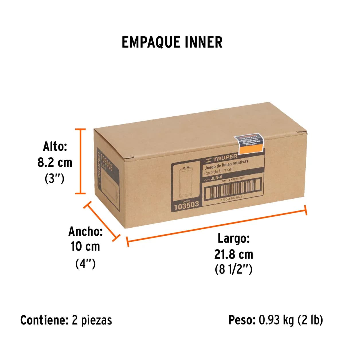 Juego de 6 Limas Rotativas Truper - 103503