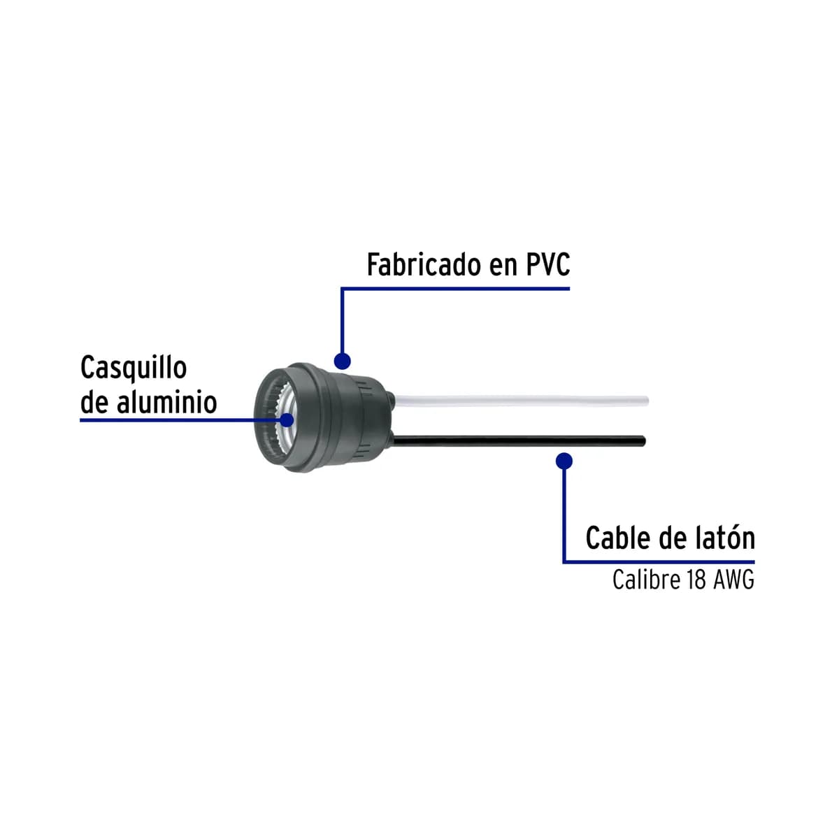 Portalámparas para Intemperie Volteck - 48093