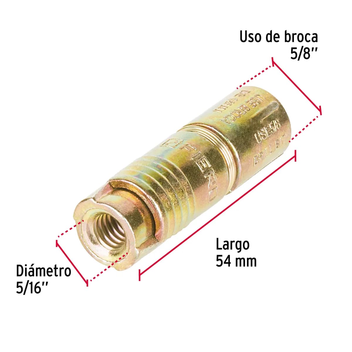 Bolsa con 4 Taquetes Expansivos 5/16" Fiero - 44363