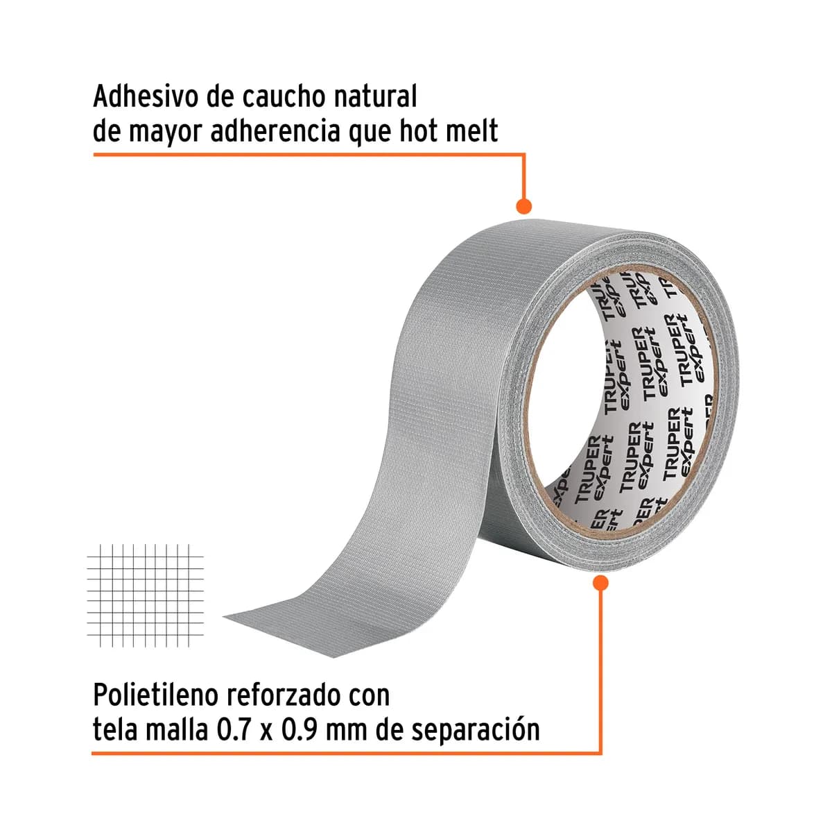 Cinta para Ducto 10 m Espesor 0.27 mm Truper Expert - 10932