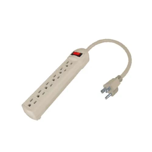 Barra Multicontacto de 6 Entradas 20 cm Calibre 16AWG AKSI - 118906