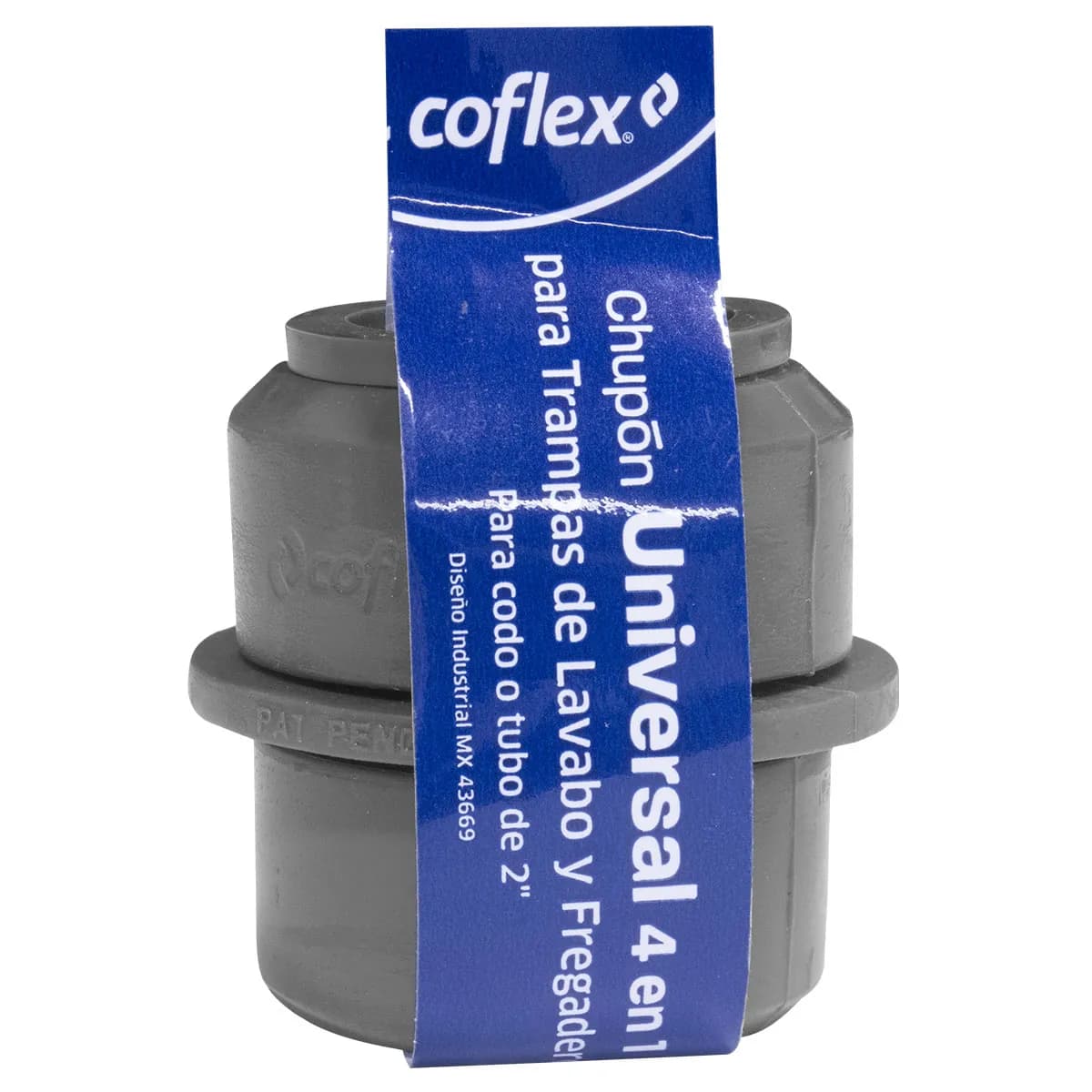 Chupón universal 4 en 1 COFLEX para descarga de 2" Para trampas de Lavabo