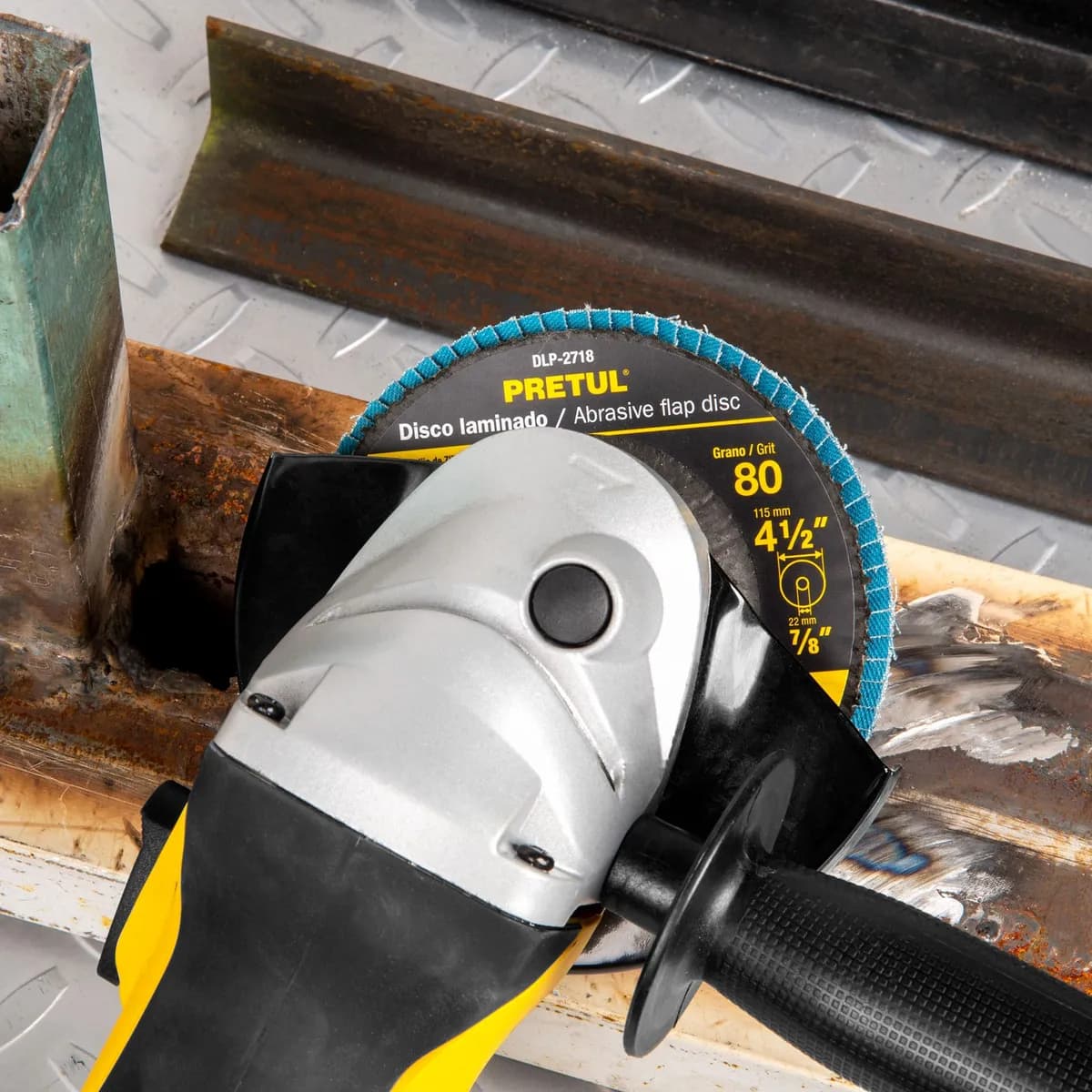 Disco Laminado 4 1/2" Grano 80 Centro 7/8" Pretul - 22352