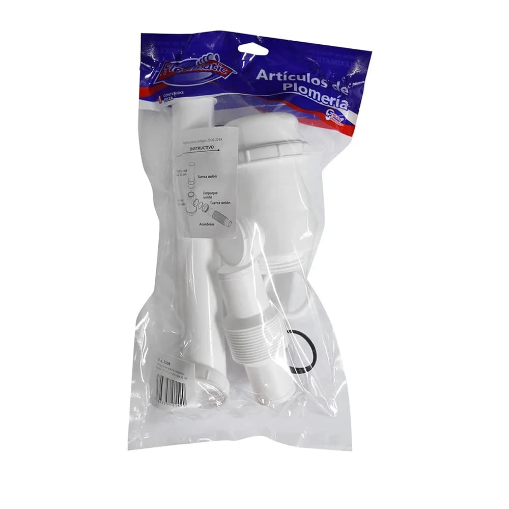 Trampa con Bote Grande Tubo y Extensión Flexible 25 cm Fleximatic - 2308