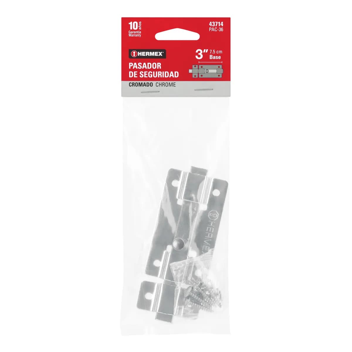 Pasador de Barra Plana 3" Cromo PAC-36 Truper - 43714