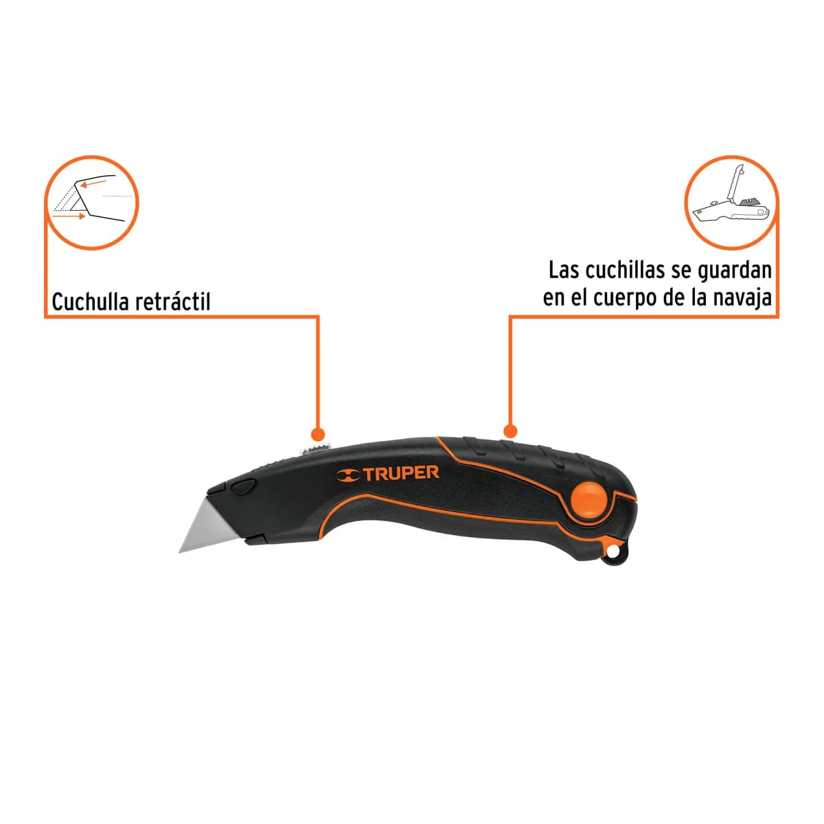 Navaja Retráctil 7" Cuerpo de Aluminio Truper - 16950