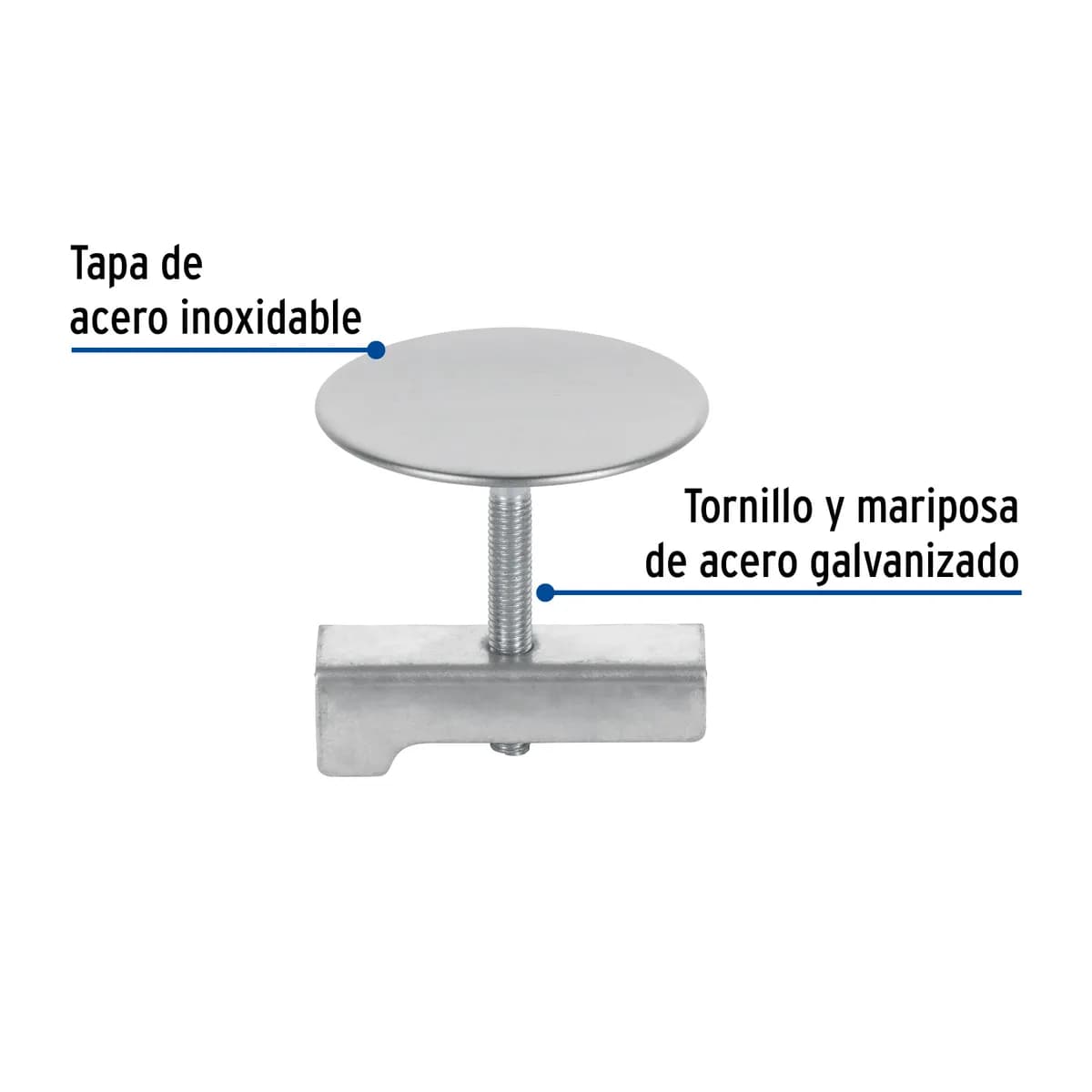 Cubretaladro de Acero Inoxidable 1-3/4" Cromo Foset - 49595