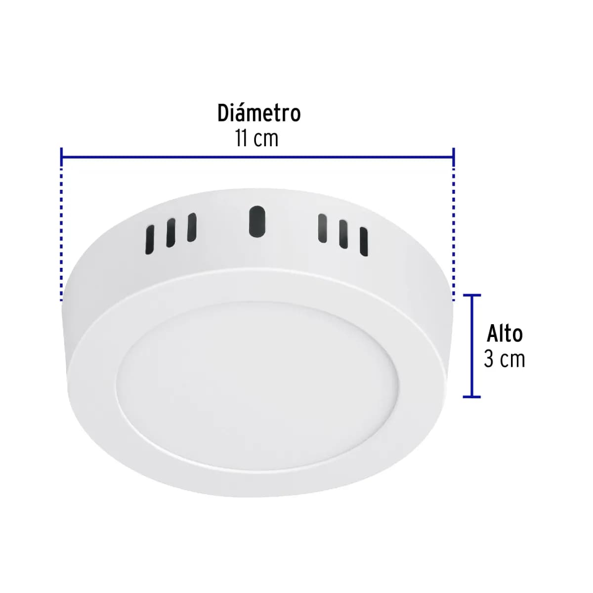 Luminario LED Redondo Blanco 6500 K 18 W Volteck - 46715