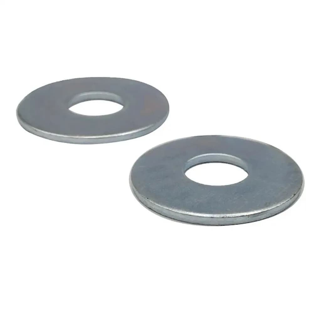 Arandela Plana Galvanizada 1/4" - Paquete de 100 Piezas