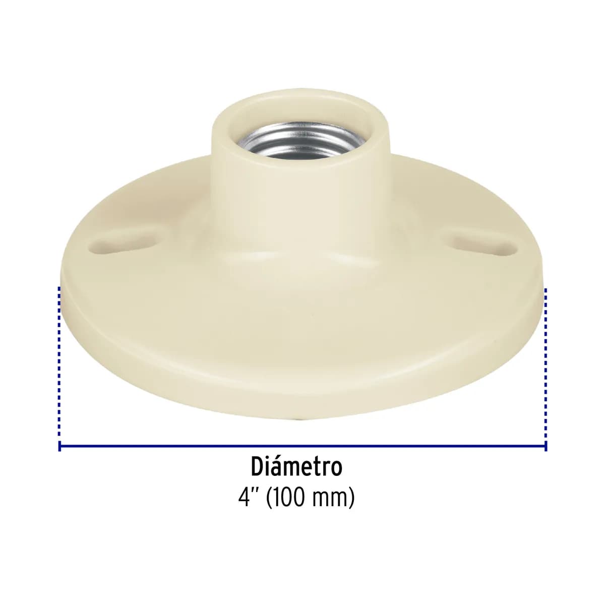Portalámpara 4" de Baquelita Volteck - 46520