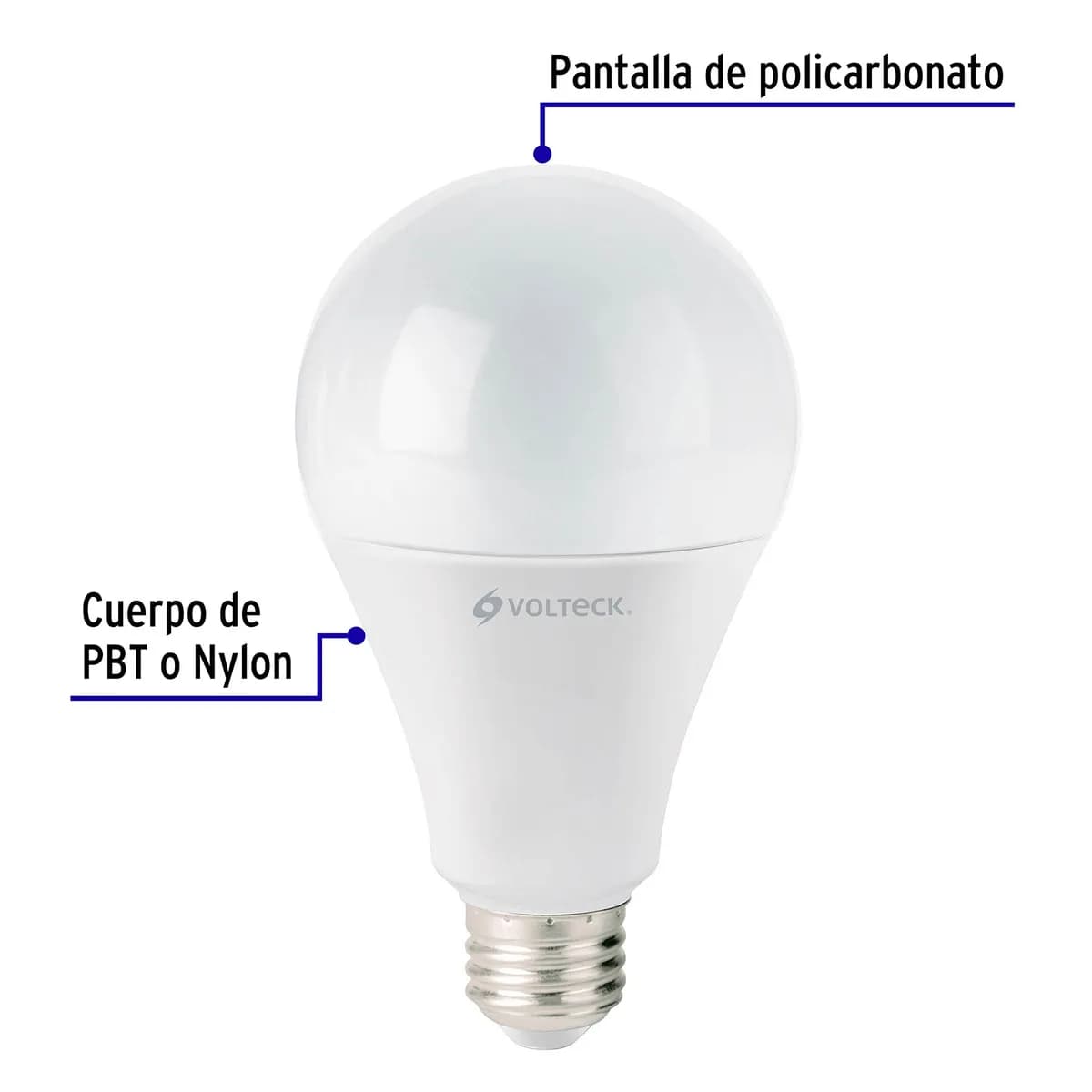 Foco LED 18 W (125 W) 3000 K 1900 lm Luz Cálida Volteck - 48459