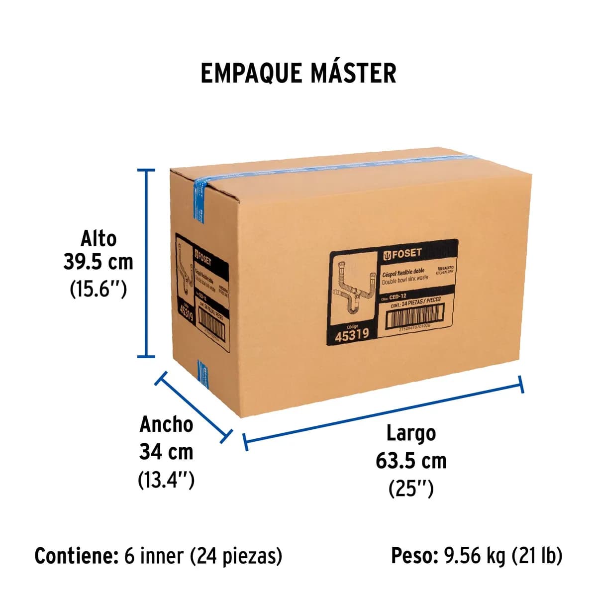 Céspol Flexible Doble sin Contracanastas Truper - 45319