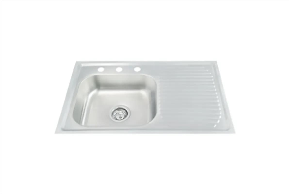 Tarja Sencilla 80x50 cm con Escurridor Derecho MEER - TSED8050